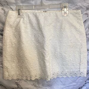 Lilly Pulitzer white eyelet skirt  00